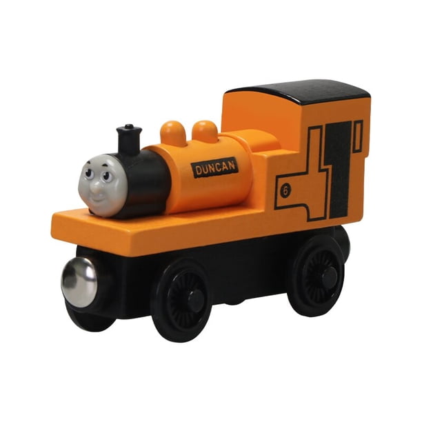 Tren de madera de bolsillo de Thomas y sus amigos para niños, modelo de juguete Molley Gold Diesel, tren de riel para dama, regalos de cumpleaños para niños