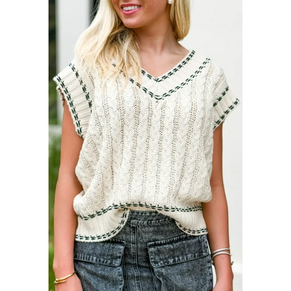 Redhotype Chic Cable Knit Vest - Warm, Stylish Layering for Women