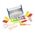 thumbnail image 3 of HILABEE Kids Tool Set Bench Interactive Games Wooden Play Tools Set Include Tool Box for Star, 3 of 8