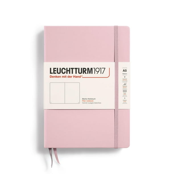 Cuaderno LEUCHTTURM1917, tapa dura, tamaño mediano, A5, 251 páginas en polvo