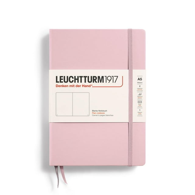 Cuaderno LEUCHTTURM1917, tapa dura, tamaño mediano, A5, 251 páginas en polvo