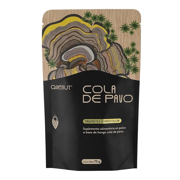 Cola de Pavo en polvo 75 g Quenut Turkey Tail negro