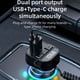 thumbnail image 5 of 30W Fast Charging Car Spring Cable 5.3 Bluetooth Transmitter Colorful Breathing Light Intelligent Protection USB Suitable For Car Charger, 5 of 9