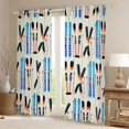 thumbnail image 2 of jejeloiucolorful Skateboard Curtains Pack of 2 (42x84 Each),Skiing Sport Curtains Blackout,Teens Extreme Game Bedroom Curtains For Boys Kids,Microfiber Bedroom Decor, 2 of 6