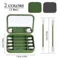 thumbnail image 2 of 8 Count Reusable Silicone Q Tip Cotton Swabs(2 Pack, Green Grey), 2 of 5