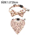 thumbnail image 2 of 2 Pack Collier Chat Détachable Nœud Papillon Marguerite Collier Floral Détachable, 2 of 5