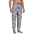 thumbnail image 4 of Kdxio Lavender Flowers Pattern Joggers,Sweatpants for Men with Pockets-X-Large, 4 of 5