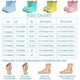 thumbnail image 7 of Cyiecw Toddler Rain Boots Kids Rain Shoes for Boys and Girls Waterproof Boots 2-7 Years Old, 7 of 7