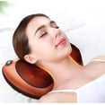 thumbnail image 4 of Masajeador Shiatsu Cojín de masaje 3D con función de calor, masajeador de cuello eléctrico, masaje giratorio para relajación de los músculos del cuello, hombros y espalda, para el hogar, la oficina y, 4 of 5