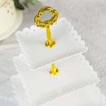 thumbnail image 6 of Efavormart 13" White 3-Tier Square Cupcake Stand, Dessert Holder - Plastic With Heart Design Scalloped Edges, 6 of 11