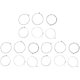 thumbnail image 2 of Cuerdas de Guitarra Electrica (008-038) Pulgadas Extremo de Bola Plateado Nickell 18Pcs/Set Blanco Cuerdas para Guitarra Musical, 2 of 10