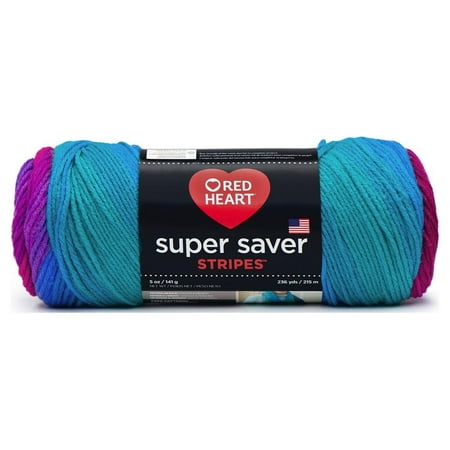 UPC: 0073650020377 | C&C Red Heart Super Saver Yarn 5oz Stripe Polo