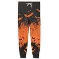 thumbnail image 6 of Domuza Mens Halloween Pajamas Pants Casual Stretch Waist Drawstring Jogger Pj Pants Horror Novelty Graphics Comfy Soft Home Trousers Black L, 6 of 6