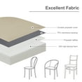 thumbnail image 6 of Aoodor Outdoor Chair Pads, W21'' x D21'' Patio Seat Cushion Set of 2, Fade-Resistant Polyester, Khaki, 6 of 9
