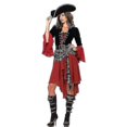 thumbnail image 1 of Disfraz de capitán de Piratas del Caribe para mujer, disfraz de Halloween, disfraz de juego de rol, disfraz gótico, 1 of 3