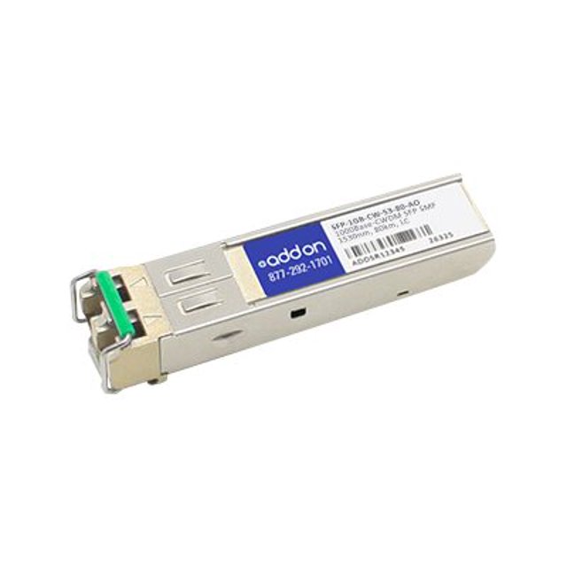 AddOn - module Émetteur-Récepteur SFP (mini-GBIC) - 1 Go - 1000 Base-Cwdm - LC Monomode - jusqu'à 60 km - 1530 nm - Conforme TAA