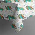 thumbnail image 4 of White Cartoon Unicorn Heart Star Pattern Rectangle Tablecloth 60"x120",Waterproof Polyester Rectangle Table Cloth, Wipeable Spillproof Polyester Tablecloth for Dining, Camping, Indoor and Outdoor, 4 of 6