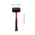 thumbnail image 4 of RUNROTOO 1Pcs Heavy Rubber Mallet with Stable Connection for Various Industries, 4 of 8