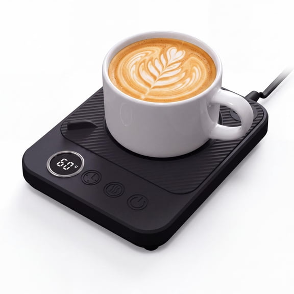 Coffee Mug Warmer, Candle Warmer with LED Display, Adjustable Temp, 12H Timer 8 Hour Auto‑Off Timer, for Coffee Tea Milk, Gifts