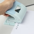 thumbnail image 2 of Minkissy 1Pack Small Punching Machine Manual Hole Puncher Portable Tool for Notebook Loose-Leaf and DIY Craft Making, 2 of 8