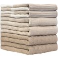 thumbnail image 2 of Paños De Cocina Premium (Paquete De 20? 28, 6) | Toallas De Mano De Cocina Grandes De Algodón | | Juego De Paños De Cocina Planos Y De Rizo Muy Absorbentes Con Lazo Para Colgar | Broncearse, 2 of 6