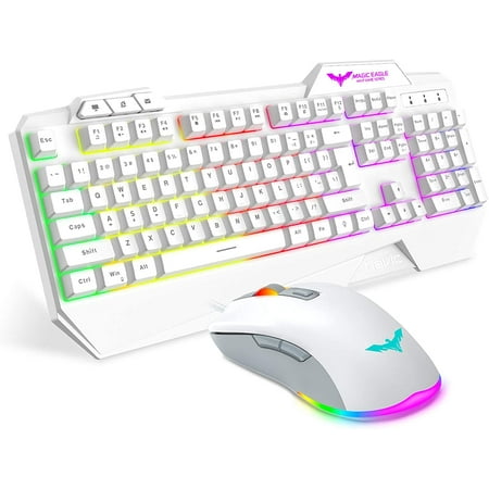 Kvalifikation Rejse jeg fandt det axGear Havit Keyboard Rainbow Backlit Wired Gaming Keyboard Mouse Combo, LED  104 Keys USB Ergonomic Wrist Rest Keyboard, 4800DPI 6 Button Mouse |  Walmart Canada