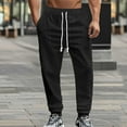 thumbnail image 4 of cfhntfmh Sweatpants for Men Casual Fall Elastic Waisted Knitted Drawstring Pants Lounge Jogger Pants with Pockets, 4 of 7