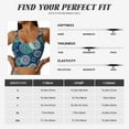 thumbnail image 7 of Fotbe Bohemian Mandala Pattern Womens' Sports Bra Longline Wirefree Padded with Medium Support Sports Moisture-Wicking Workou Vest,Tank Top-, 7 of 7