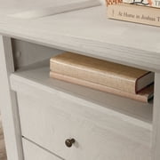 Sauder Larkin Ledge L-Shaped Desk with Drawers, Glacier Oak Finish