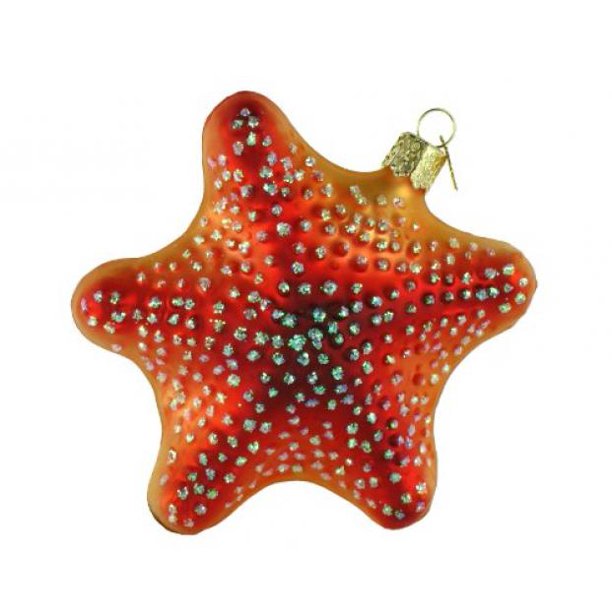 Old World Christmas Starfish Glass Blown Ornament