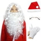 thumbnail image 1 of Peluca de barba larga de Papá Noel, barba blanca, accesorios de disfraces de abuelo, 1 of 4