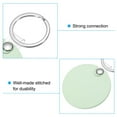 thumbnail image 4 of Uxcell Leather Keychain Blanks, 8 Pack Round PU Leather Key Fob with Key Rings, Pale Green, 4 of 6