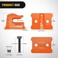 thumbnail image 2 of Nilight 2PCS Tractor Bucket Grab Hook 3/8'' Heavy Duty Drop Forged Steel Bolt On Zinc-Coated Cast Tow Max 15000 LBS Orange, 2 of 9