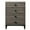 Gray, variant on Benjara 4 Drawer Wooden Chest with Grains and Angled Legs, Gray-Color:Gray