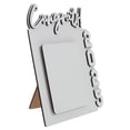 thumbnail image 1 of OULII Creative DIY Sublimation Wood Photo Frame for Graduation Decor White Paintable Picture Frame for Desk 6x8 inches, 1 of 6