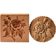 thumbnail image 5 of Carved Wooden Gingerbread Cookie Mold,3D Wooden Baking Mold Cookie Biscuit Press Stamp Molds, Cookie Cutter Set with Provance Rose Cookie Stamp ， DIY Biscuit Chocolate Stamp Mould (4PCS（A）), 5 of 13