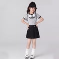 thumbnail image 4 of Bmisegm Girls Skort High Waist Pleated Skort with Decorative Button Detail A Line Short Skort for Daily Casual Wear Back to School Clothes 6-7 Years, 4 of 9