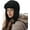 Pl2407-black, variant on Trapper Hat Warm Fleece Winter Hat with Adjustable Chin Strap, Windproof Waterproof Ski Ushanka Hats for Cold Weather