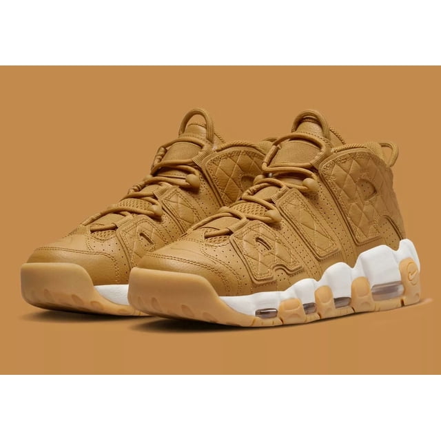 Nike Air More Uptempo Shoes 'Quilted Wheat' DX3375-700 Women's Sizes New