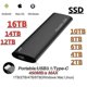 thumbnail image 3 of 2tb 8tb 12tb 16tb Ssd Disco duro de alta velocidad Unidades de estado sólido externas Storage8 (Black 16T), 3 of 4