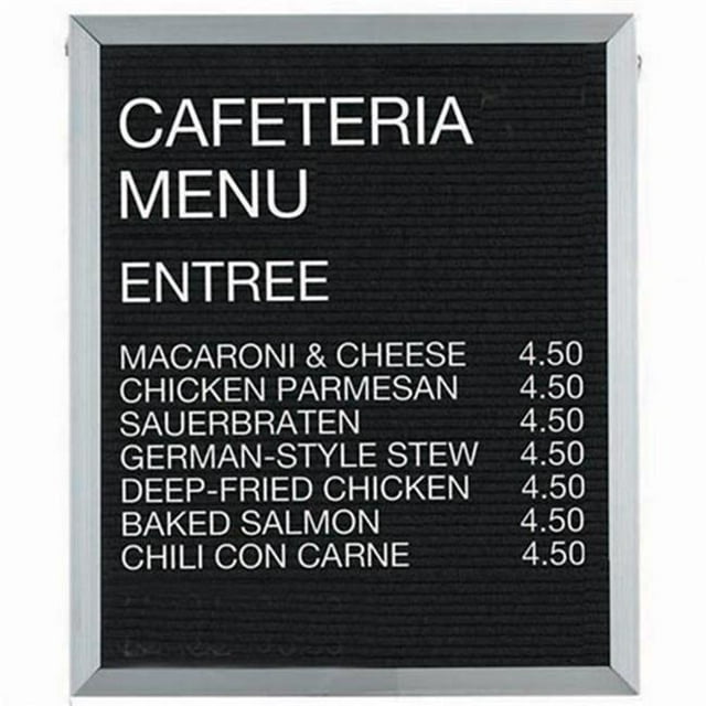 Aarco Products BOFD3024 Open Face Aluminum and Felt Changeable Letter Board