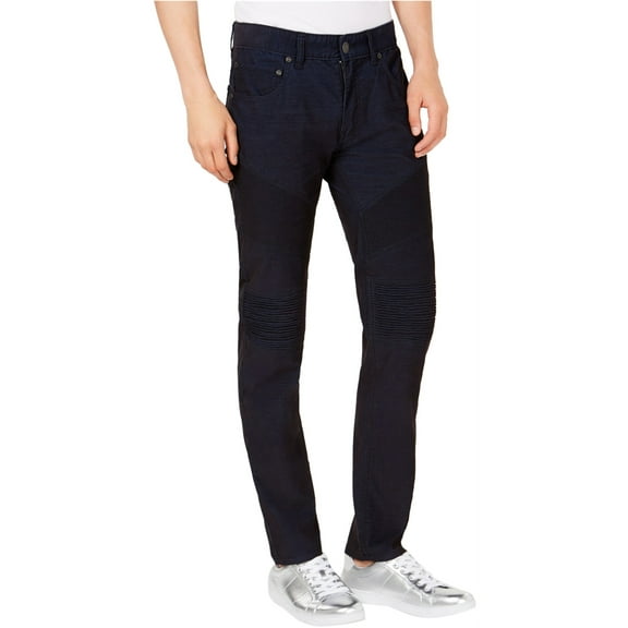 I.N.C Mens Straight Stretch Corduroy Casual Pants, Blue, 38W x 34L