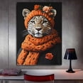 thumbnail image 3 of Mudket Framed Ready to Hang Cute Trendy Leopard Canvas Wall Art, Floral Cheetah Wall Art Pictures, Animal Print Room Decor for Bedroom and Living Room House Decor - 40"L x 28"W, 3 of 10