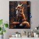 thumbnail image 4 of Qisvanset 12x16 Inch 2D Flat Framed Canvas Art, Isaiah Pink Floral Coastal Cowgirl Coquette Dorm Home Wall Gift, 4 of 5