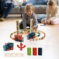 thumbnail image 3 of Darzheoy Kids Games Domino Train Toys, 100PCS Automatic Stacking Creative Game 3+ Year Old, Montessori Toy for Boys 4-6, Christmas Birthday Gifts Toddler Girls Ages 4-8, 3 of 9