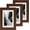Brown, variant on 8x10 Picture Frame Set of 3, Photo Frame Display 5x7 Pictures with Mat or 8x10 without Mat, Hang on the Wall, Black