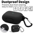 thumbnail image 2 of Blaspins AirPods Pro Case Rouge, Housse de Protection en Silicone Souple Premium Support de Porte-Clés Sans Fil [Compatible avec les AirPods Pro] IBAOLEA Rouge Noir, 2 of 6