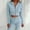 Light blue, variant on Itsame Tops and Pants Activewear Set Womens Sweatsuits 2pcs Sets Long Sleeved Solid Color V-neck Women Athletic Outfit Sets Black Size L
