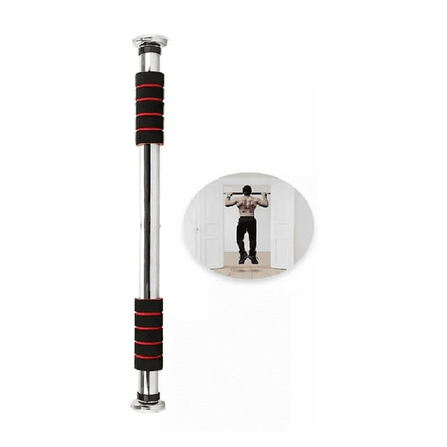 Barra Dominadas Para Puerta Abdominales Casa Gym Extensible PLATA