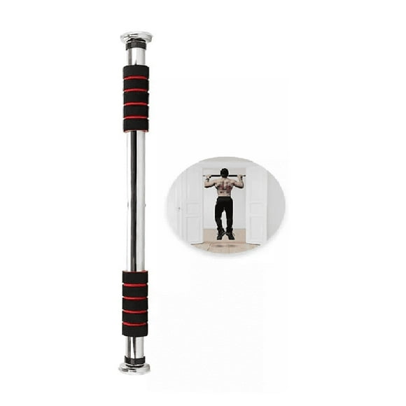 Barra Dominadas Para Puerta Abdominales Casa Gym Extensible PLATA